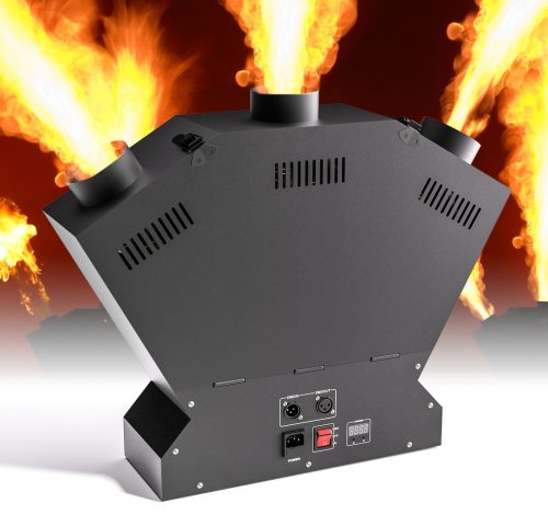 3 heads fire machine