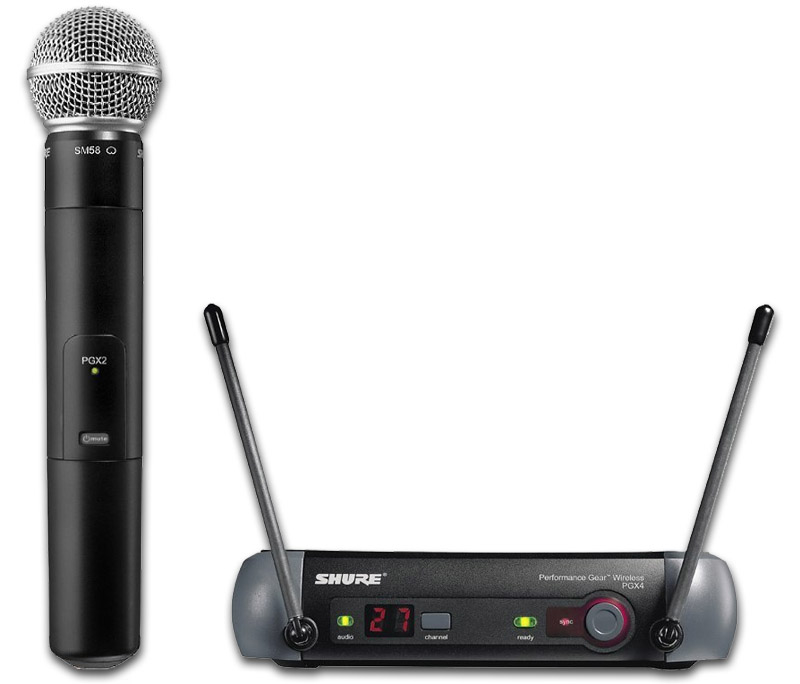Wireless microphone handheld with beta58A head