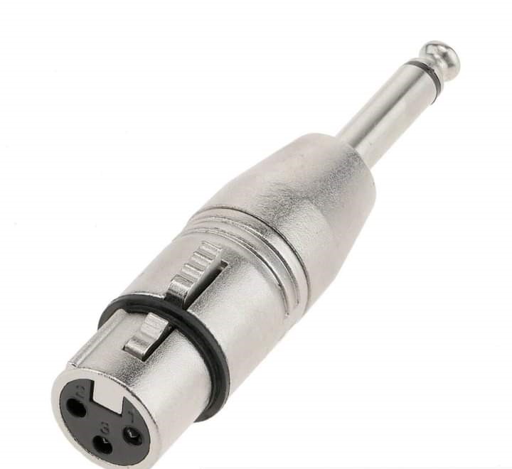 Adapter XLR female to jack 6.5 mono