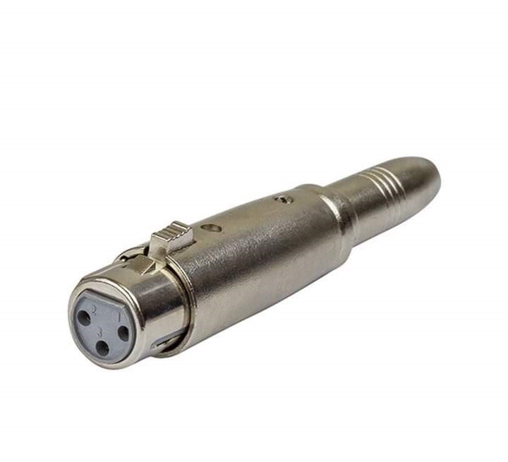 Adapter XLR female to female jack 6.5 mono