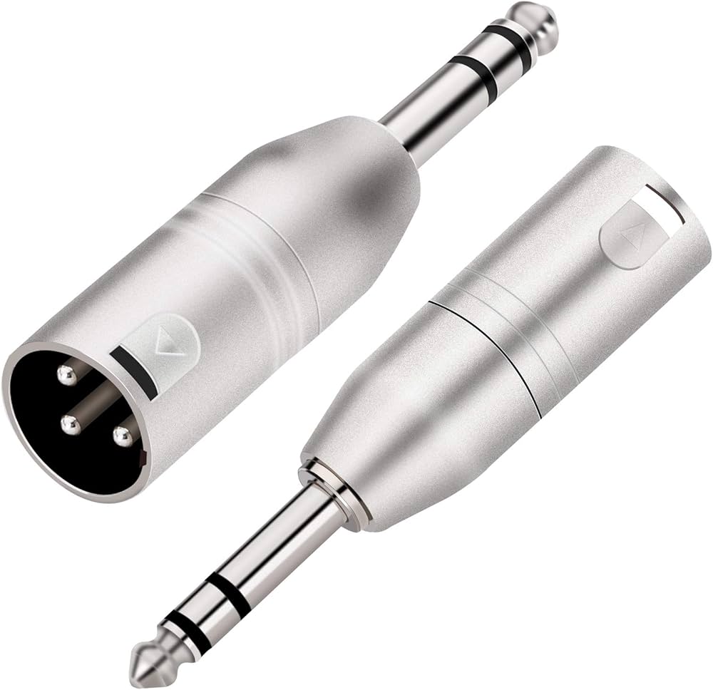 Adapter XLR male to jack 6.5 stereo