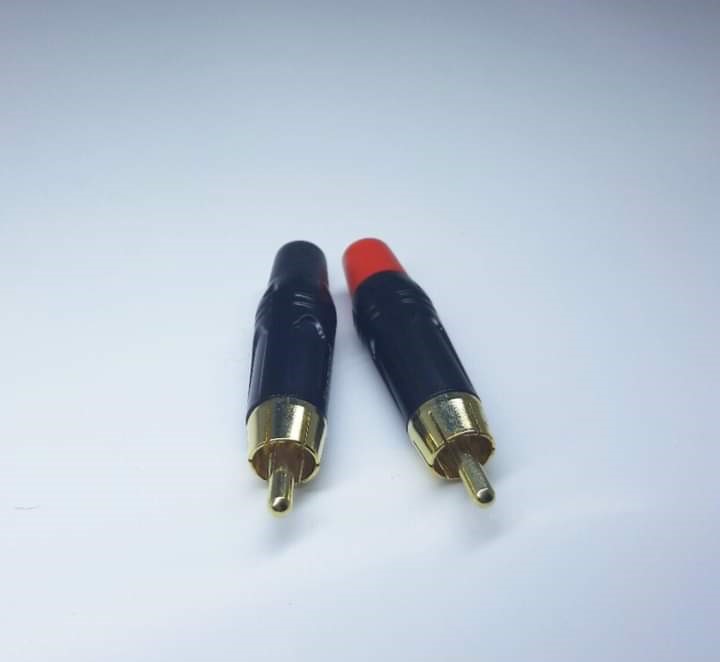 RCA connector male black