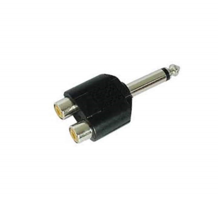 Adapter double RCA female to jack6.5 male mono