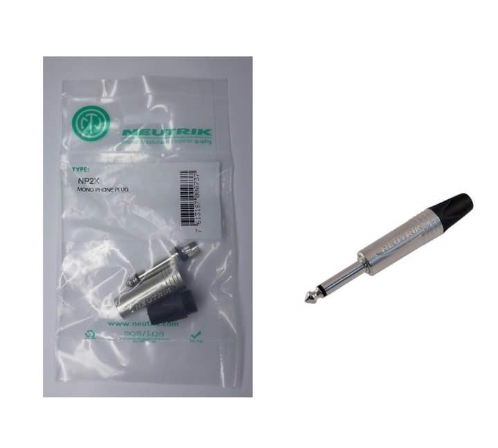 Connector jack 6.5 neutrik silver