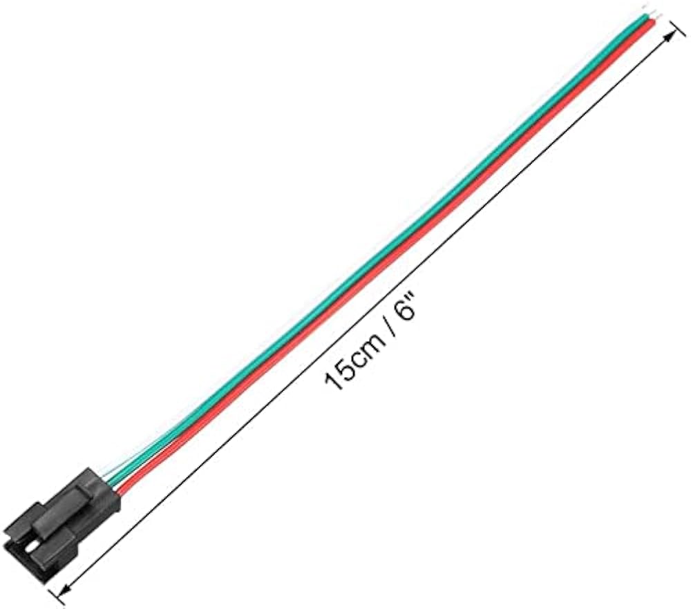 Connector 3 pin for LED strip male