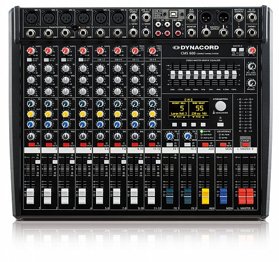 Audio mixer 8 channels digital double effect