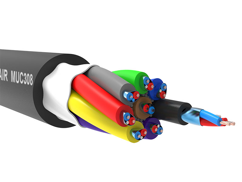 Snake cable 12 channels per meter