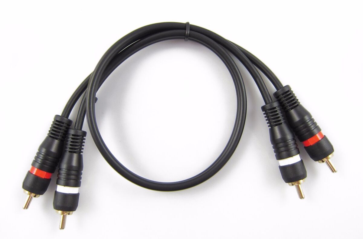 Cable double RCA to double RCA 1m