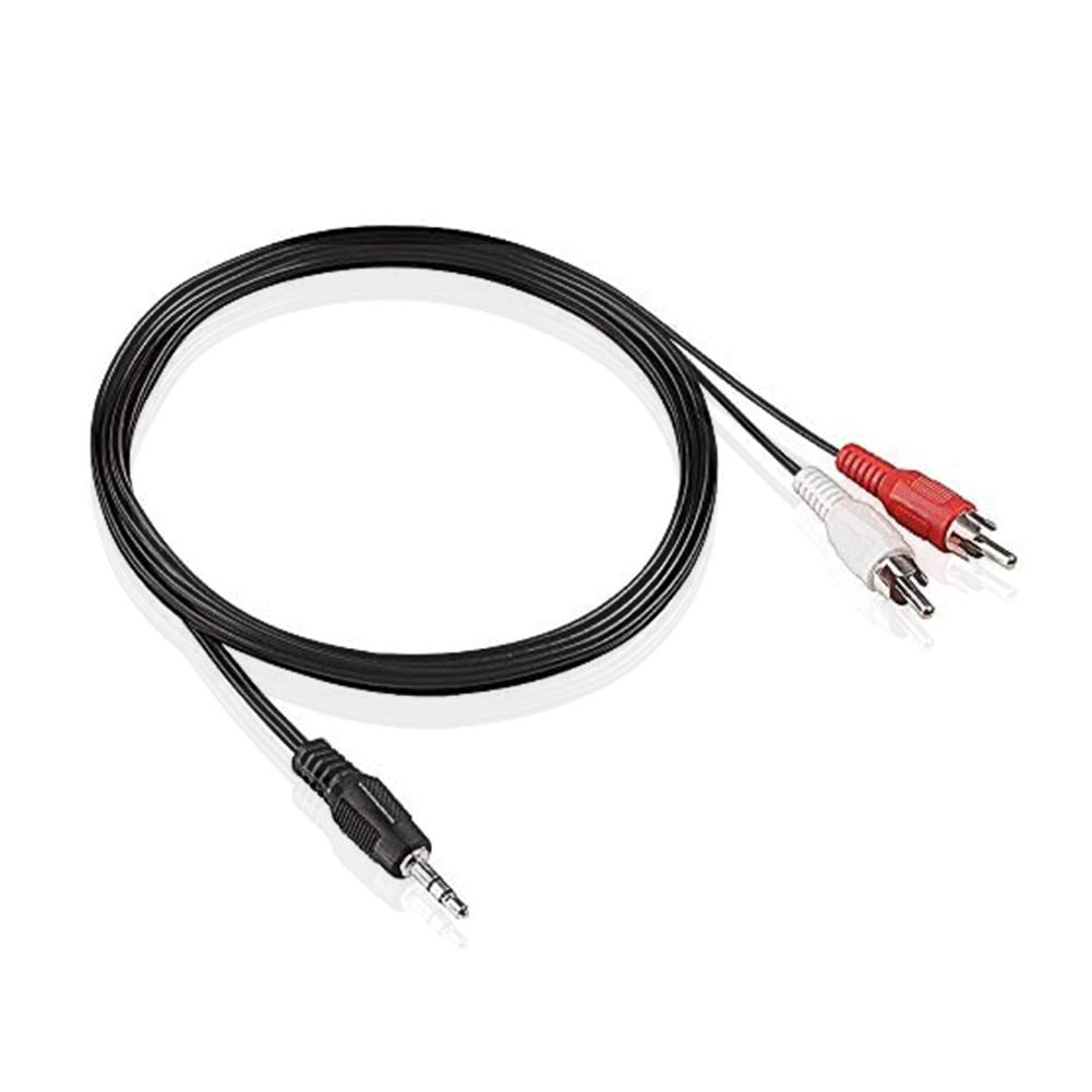 Cable doube RCA to jack 3.5 1m