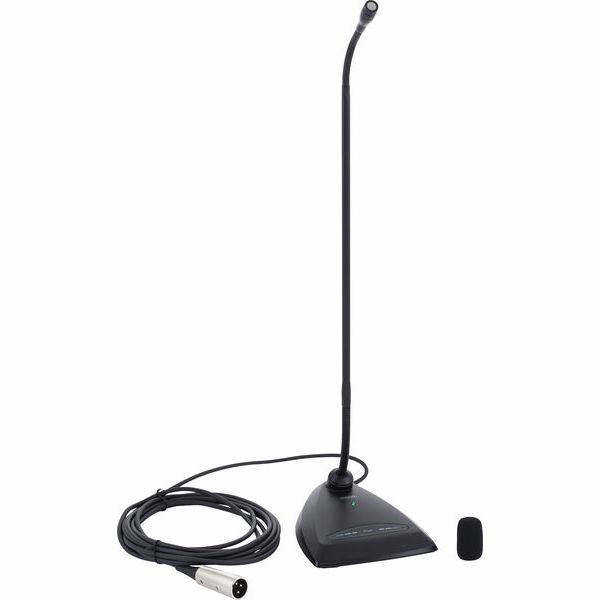 Wired condenser gooseneck microphone