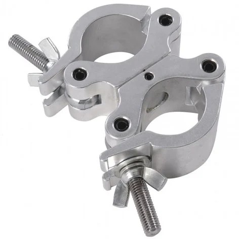 Swivel aluminium double clamp 300kg